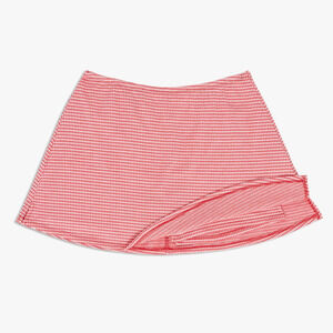 Lisa Says Gah Darcy Pomodoro Gingham Skort High Waisted Picnic Mini Skirt L New